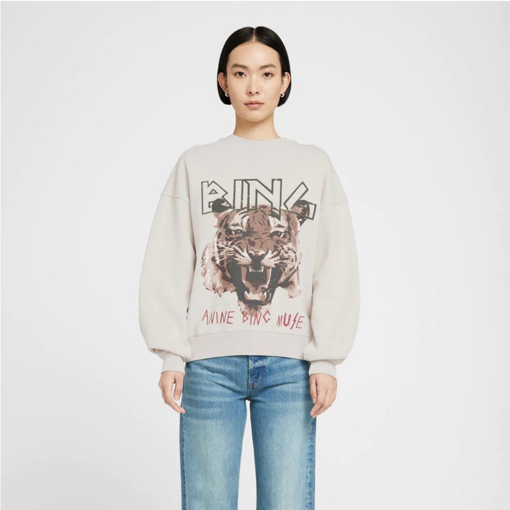 Anine Bing Tiger Sweatshirt XS NWT